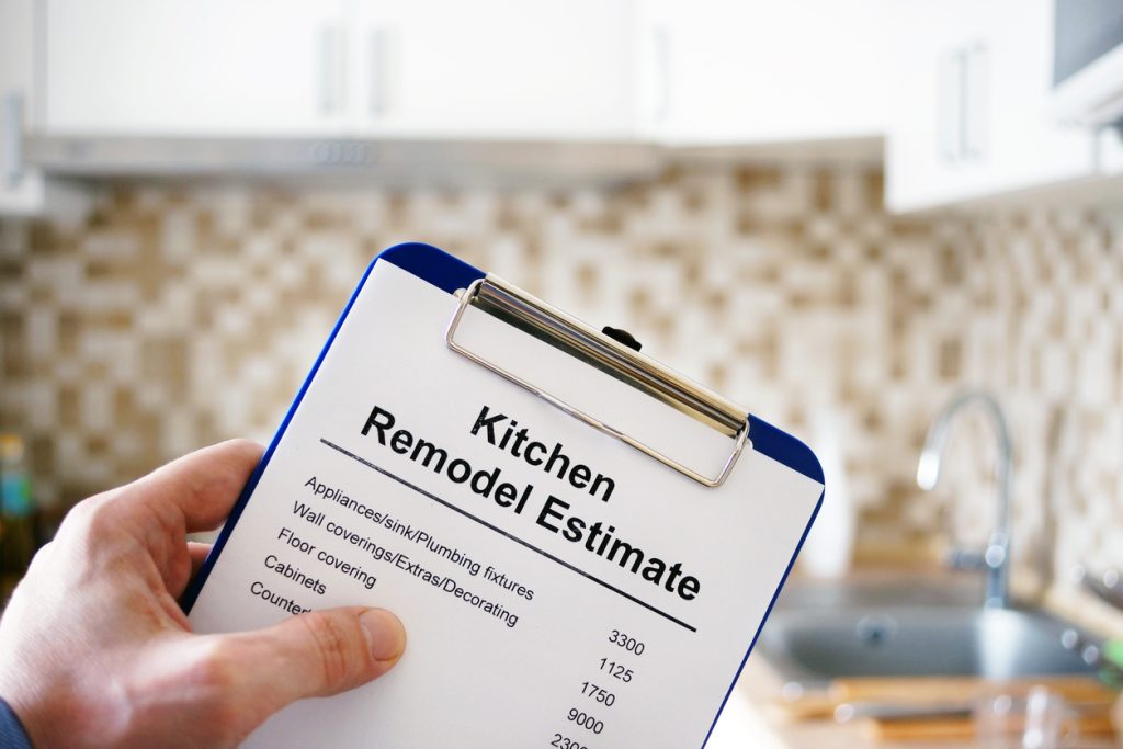 Kitchen remodel estimate